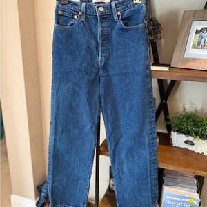 Levi's Dark Blue Straight Leg Jeans